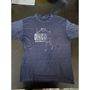 Vintage Soul In The Hole Brooklyn Navy Graphic T Shirt Size XL Single Stitch